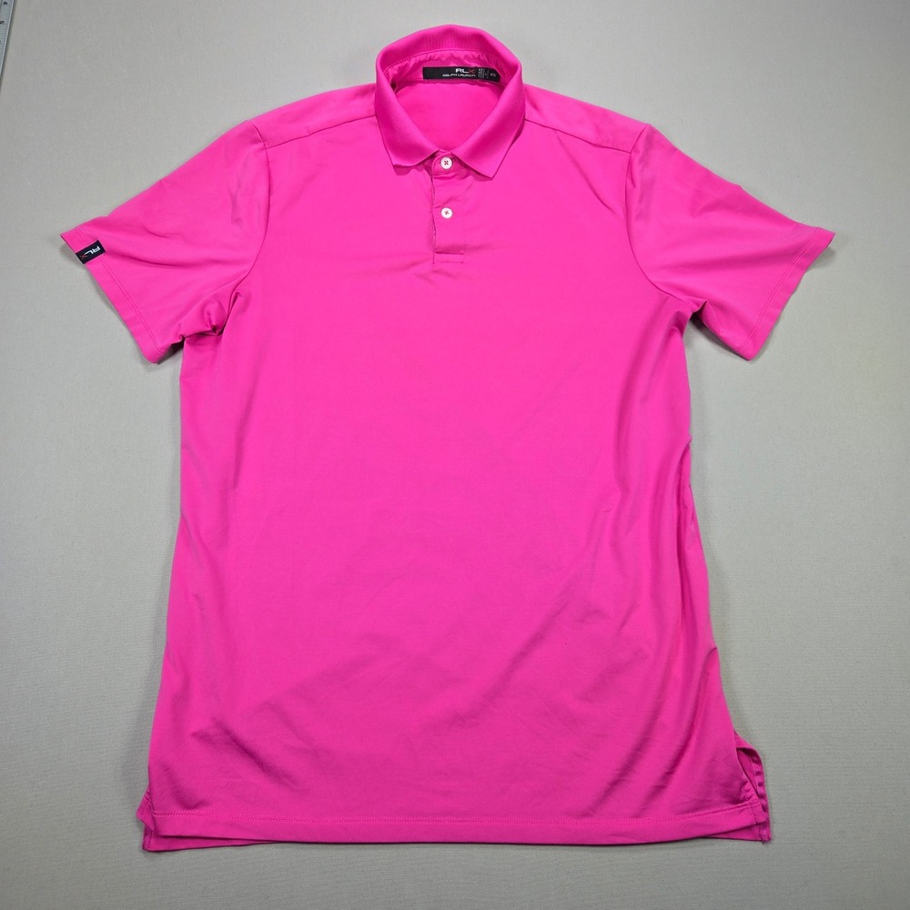 RLX‎ Ralph Lauren Pink Short Sleeve Golf Polo Shirt Mens M
